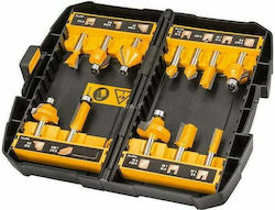 Dewalt Σετ Ρούτερ Cutting Tool Accessory with Bearing with Diameter 8mm Set 12pcs DT90016