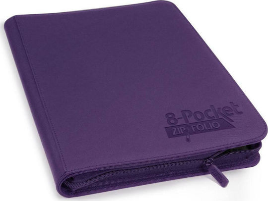 Ultimate Guard Zipfolio 320 - 16-Pocket XenoSkin Purple Binder 8-Pocket Standard Size Purple Ugd010438