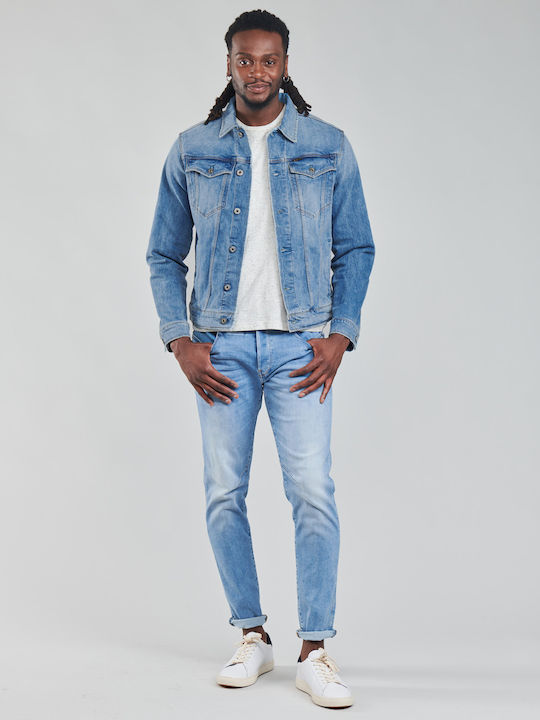 D-Staq Men's Jeans Pants Elastic with Slim Fit Blue