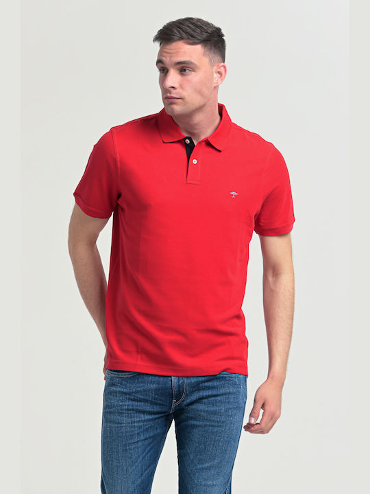 Fynch Hatton Men's Short Sleeve Blouse Polo Red