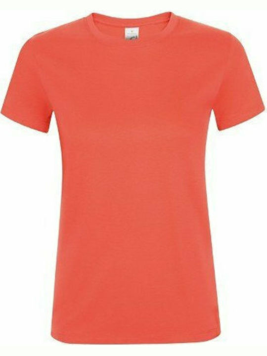 Sol's Regent Γυναικείο Διαφημιστικό T-shirt Κοντομάνικο Coral