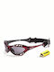 Ocean Sunglasses Cumbuco Men's Sunglasses with Red Plastic Frame and Gray Polarized Lens