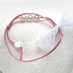 Παρίσης Christening Charm Bracelet Pink 50pcs