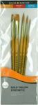 Daler Rowney Paint Brush Set Πινέλα Gold Taklon Συνθετικά 5pcs