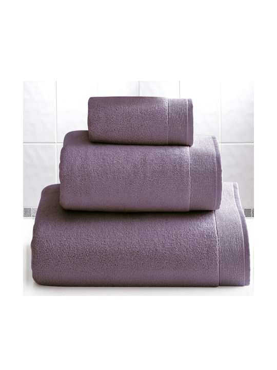 SB Home Facecloth Elegante 50x100cm. Violet Wei...