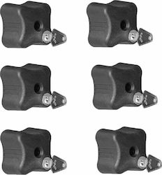 Menabo Car Roof Rack Locks Ergonomic Anti-Theft Handle/Roller with Key for Bicycle Racks, 6 pieces 6pcs Menabo Car Roof Rack Locks Ergonomic Anti-Theft Handle/Roller with Key for Bicycle Racks, 6 pieces 6pcs