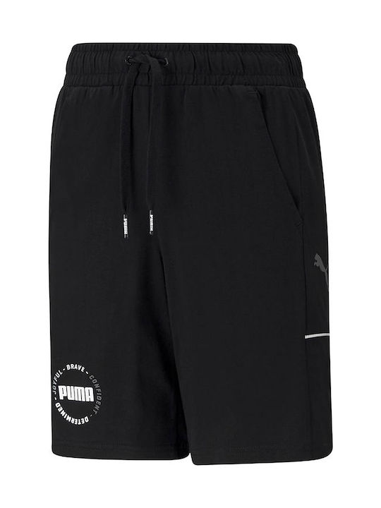 Puma Sportliche Kinder Shorts/Bermudas Alpha Schwarz