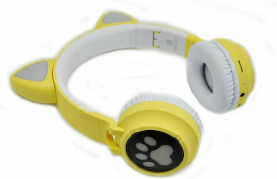 Andowl Cat Ear Q-EM3 Безжични / Жични On Ear Слушалки с 6 часа Работа Жълти