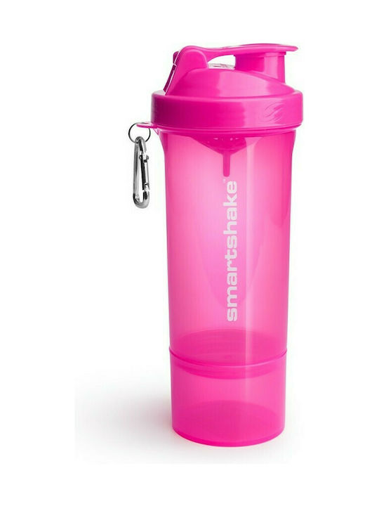SmartShake Slim Shaker Πρωτεΐνης 500ml Πλαστικό Ροζ