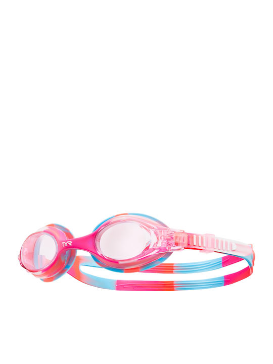 Tyr Swimple Tie Dye Swimming Goggles Kids Pink