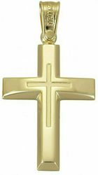 Triantos Gold Cross with Polished Finish 14K