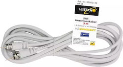 Heitech Satellite Cable F-Connector male - F-Connector male 3m (04002139)