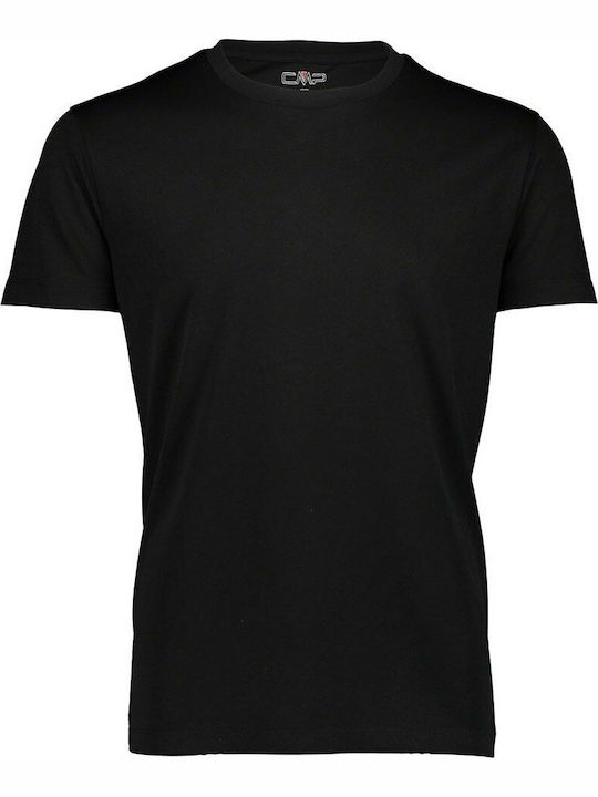 CMP T-shirt Bărbătesc cu Mânecă Scurtă Negru 39T7117-U901
