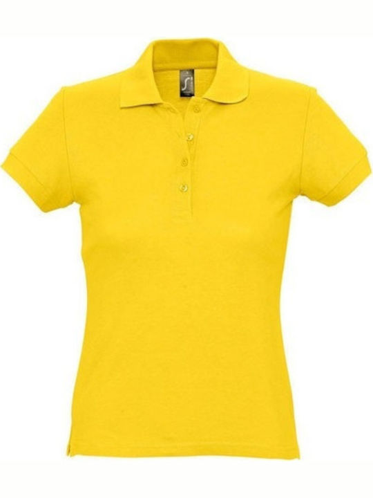 Sol's Passion Γυναικεία Διαφημιστική Μπλούζα Κοντομάνικη σε Κίτρινο Χρώμα