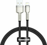 Baseus Cafule Series Împletit USB-A la Cablu Lightning Negru 0.25m (CALJK-01)