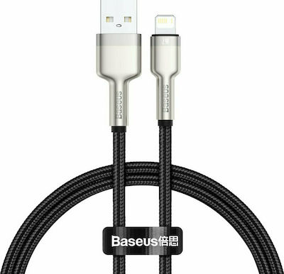 Baseus Cafule Series Braided USB-A to Lightning Cable Black 0.25m (CALJK-01)