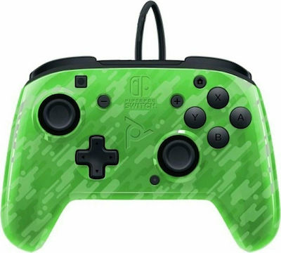 PDP Faceoff Deluxe+ Wired Gamepad for Switch Green Camo