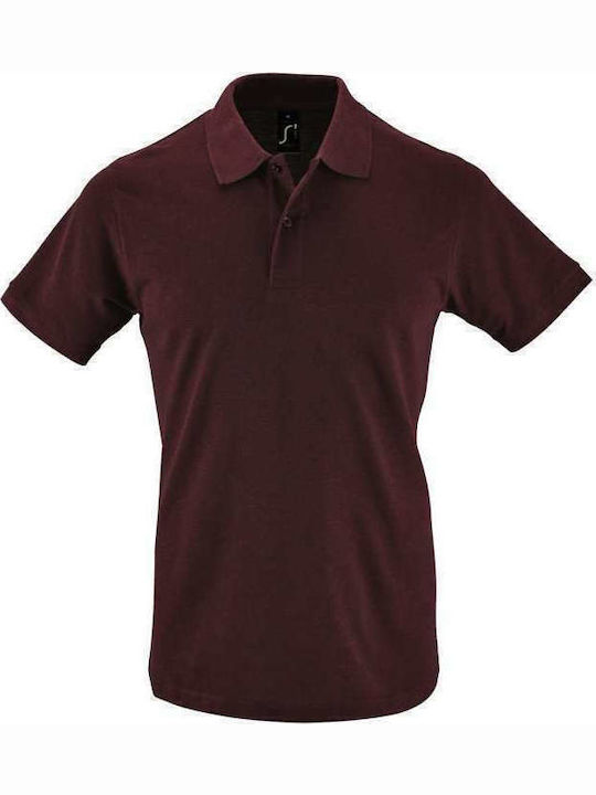 Sol's Perfect Men's Short Sleeve Promotional Blouse Heather Oxblood
