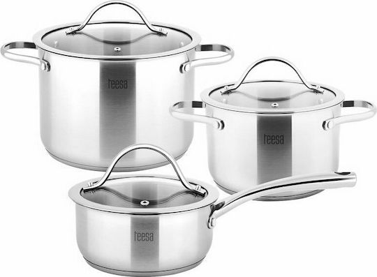 Teesa Cook Expert Master Set De Oale Din Oțel Inoxidabil Argintiu 3 Piese