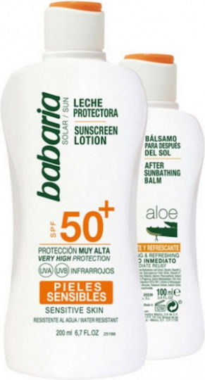 Babaria Set cu Loțiune de corp pentru protecție solară