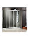Axis Bath Slider 2+2 Διαχωριστικό Ντουζιέρας με Συρόμενη Πόρτα 167-171x185cm Clean Glass