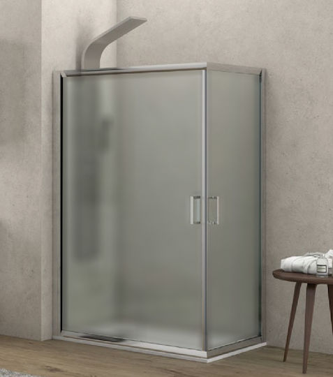 Karag New Flora 100 Καμπίνα Ντουζιέρας με Συρόμενη Πόρτα 80x90x180cm Fabric Karag New Flora 100 Καμπίνα Ντουζιέρας με Συρόμενη Πόρτα 80x90x180cm Fabric
