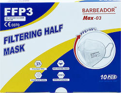 Max Barbeador Max-03 Filtering Half mask FFP3 Mască de protecție FFP3 Alb 10buc