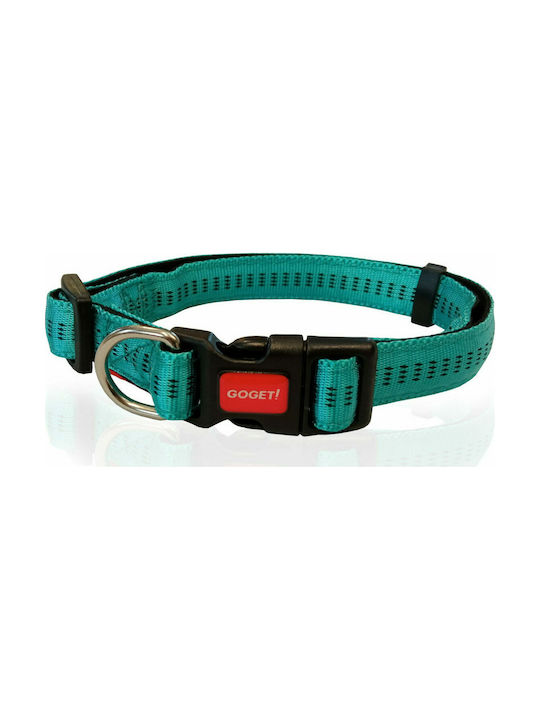 Pet Interest Stripes Dog Collar Light Blue Medi...