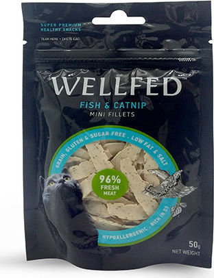 Pet Interest Mini Fillets Котешки Лакомства с Риба с Катнип Fish & Catnip за Възрастни Котки 50gr