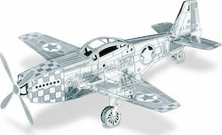 Metal Earth Μεταλλική Φιγούρα Μοντελισμού Αεροπλάνο Mustang P-51 9.5x9x3εκ.