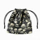 Q Workshop Skulls Dice Pouch Dice Bag