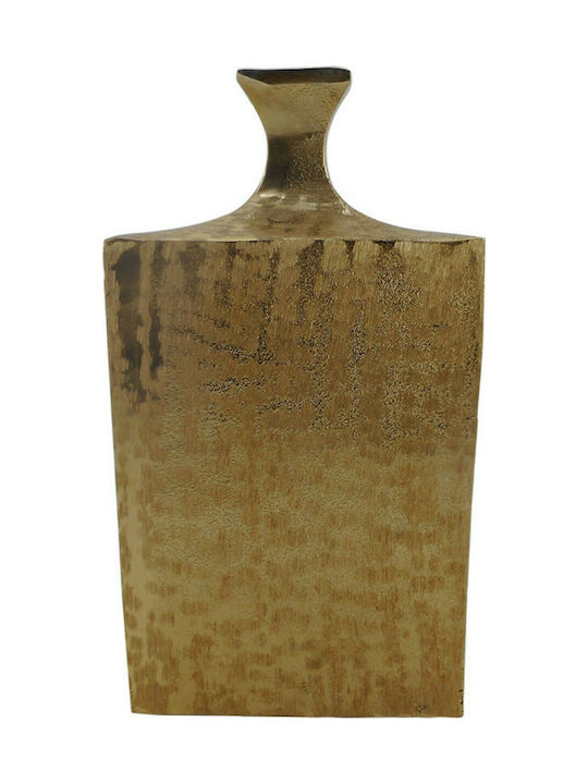 InTheBox Διακοσμητικό Βάζο Αλουμινίου Flasche Χρυσό 19x10x36cm