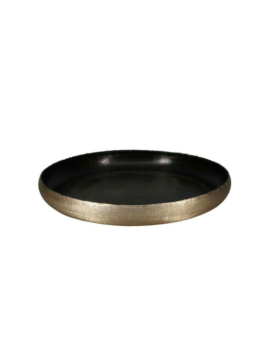 InTheBox Margo 2 Dekorative Schüssel Aluminium Gold 43.5x43.5x6cm 1Stück