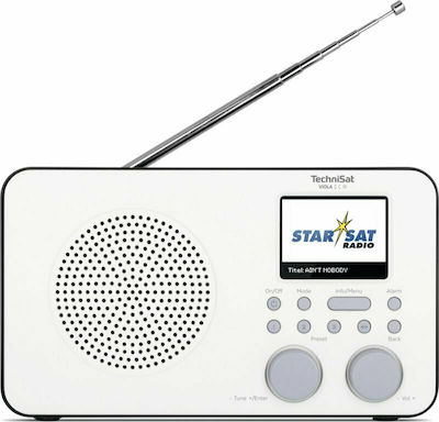 Technisat Viola 2 C IR Portable Radio Rechargeable DAB+ with Bluetooth White