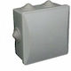 Dabler Surface Mounted Electrical Box Branching IP55 (80x80x40mm) in Gray Color