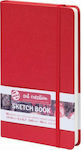 Royal Talens Bloc de Desen Caiet de schițe Art Creation Sketch Book Caiet roșu 13x21cm 80 de pagini A5 / 14.8X21Cm 9314202M