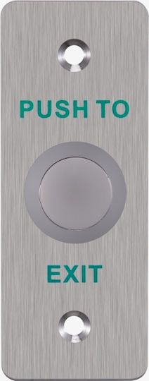 Hikvision DS-K7P02 Μπουτόν Εξόδου σε Ασημί Χρώμα