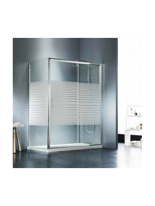 Starlet Side Panel Fixed Side for Shower 67-69x180cm Stripes