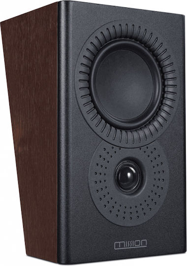Mission LX-3D MKII Ζεύγος Ηχείων Hi-Fi Τοίχου 40W 2 Δρόμων Π16xΒ26xΥ15.8εκ. Καρυδιά