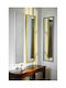 Liberta Promoto Full-Length Wall Mirror With Silver Metallic Frame 124x34cm 4 Pieces