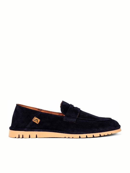 Ambitious Wildleder Herren Mokassins in Blau Farbe