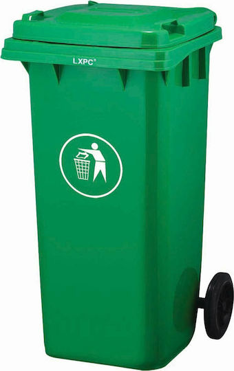 Sidirela Plastic Coș de gunoi Deșeuri Coșuri de gunoi cu roți 240lt Verdeț