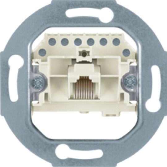 Hager Single Telephone Socket Mechanism 4538