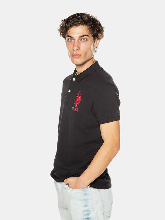 U.S. Polo Assn. Men's Short Sleeve Blouse Polo Black