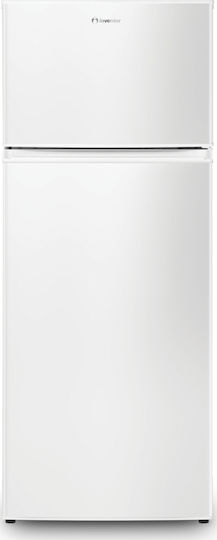 Inventor Ψυγείο Δίπορτο 204lt Υ143xΠ55xΒ55εκ. Λευκό DP1440W