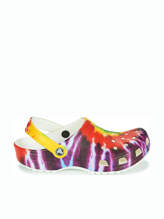 Crocs Classic Tie Dye Graphic Γυναικεία Σαμπό