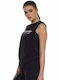 Body Action Women's Athletic Blouse Sleeveless Black