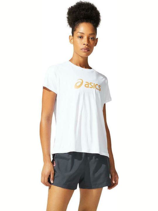 ASICS Sakura Γυναικείο T-shirt Fast Drying Λευκό