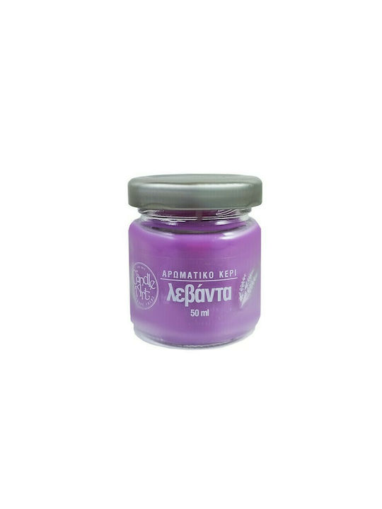 Candle n'Art Duftkerze Gefäß mit Duft Mit ätherischen Lavendelölen Purple 50gr 1Stück