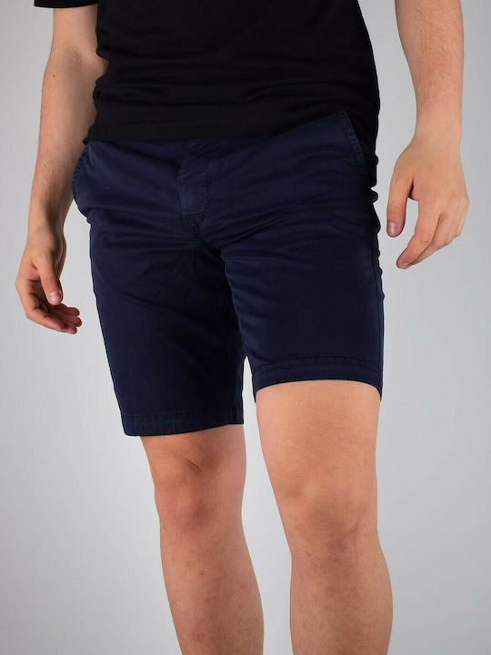 Hugo Boss Ανδρική Βερμούδα Chino Navy Μπλε